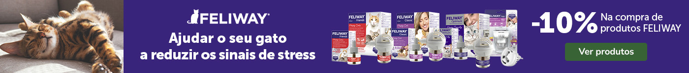 10% de desconto em Feliway. Bem-estar e tranquilidade para o seu gato ao melhor preço!