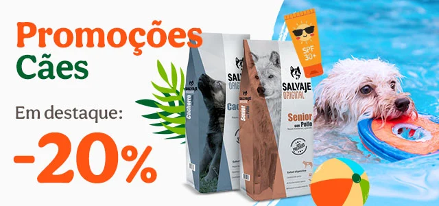 Salvaje Original: 20% de desconto em ração para cão.