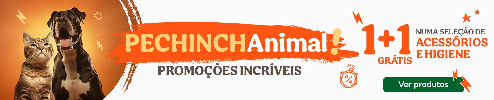 Pechinchanimal: 1+1 gr&aacute;tis em acess&oacute;rios e higiene para o seu patudo.