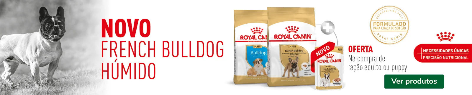 Royal Canin: Novo French Bulldog h&uacute;mido
