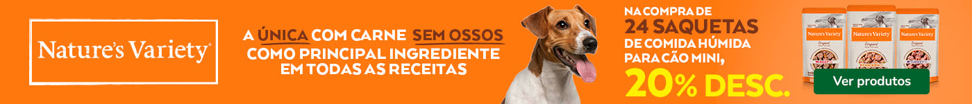 Nature's Variety: 20% de desconto em packs de 24 húmidos para cão.