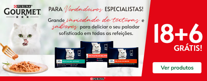 Super OFERTA: comida húmida Gourmet para gatos 18+6 GRÁTIS!