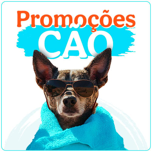 Promoções para cão.