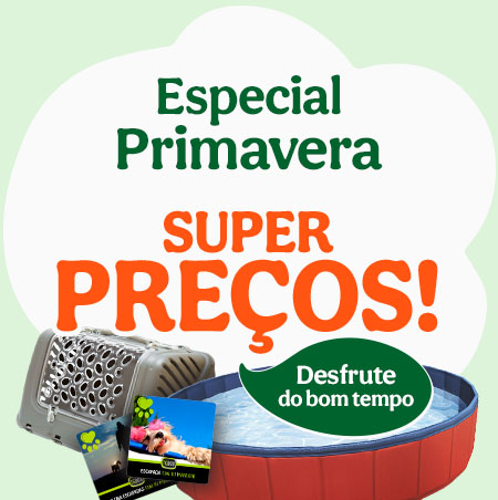 Especial Primavera na Tiendanimal: Aproveite descontos exclusivos em produtos para cão e gato. Dê boas-vindas à nova estação com ofertas imperdíveis!