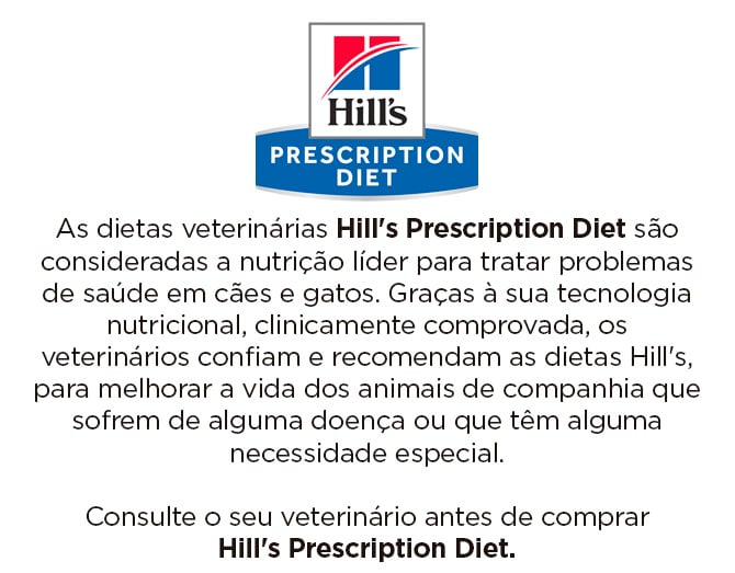 Hill's Prescription Diet. Nutrição líder no tratamento de problemas de saúde em cães e gatos.
