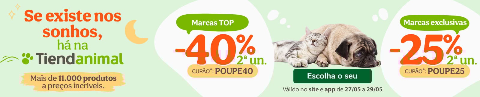MÁXIMA POUPANÇA: -40% ou -25%  desconto na 2ª unidade com os cupões: POUPE40 ou POUPE25