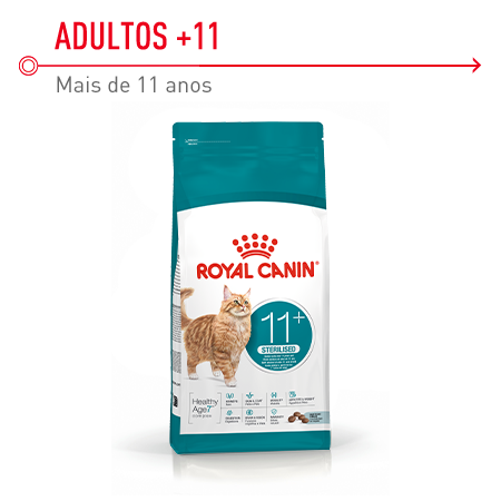Royal Canin Ageing 11+ Sterilised – ração para gatos seniores esterilizados a partir dos 11 anos