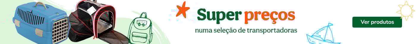Transportadoras com super preços para cães e gatos – vários tamanhos e modelos em promoção.