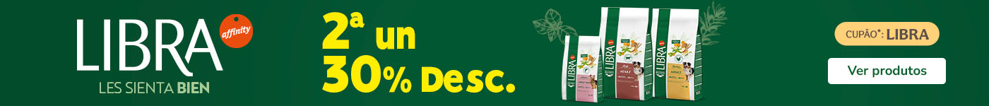 Libra: 30% de desconto na 2ª unidade de ração para cão.