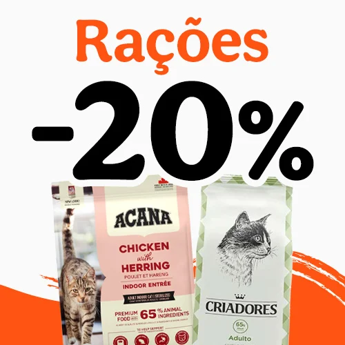 15% de desconto em ração para o seu gato.