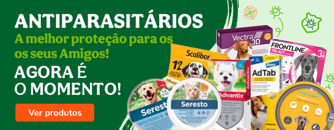 Antiparasitários para proteger o seu Amigo