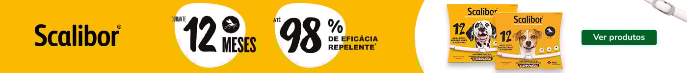 Scalibor: Coleira antiparasitária para cães.