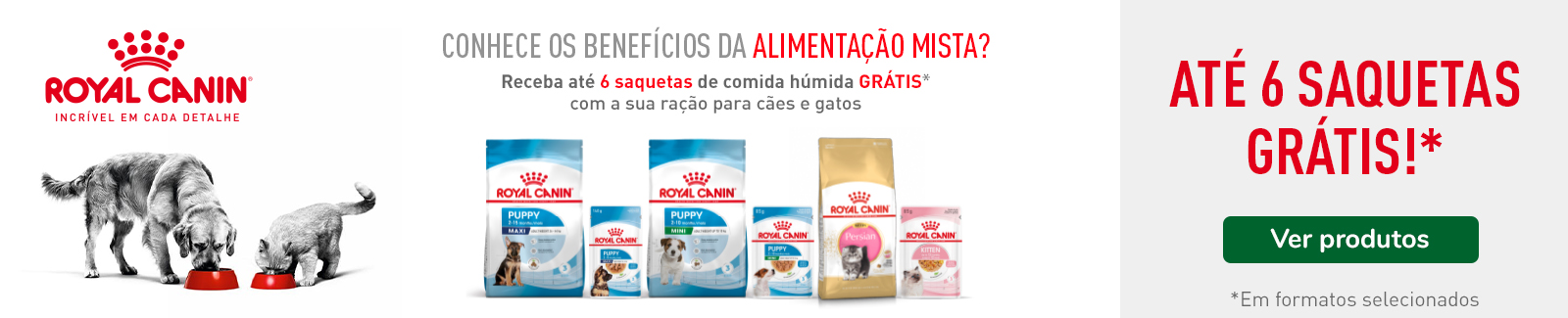Super oferta em Royal Canin: até 8 un. de comida húmida GRÁTIS!