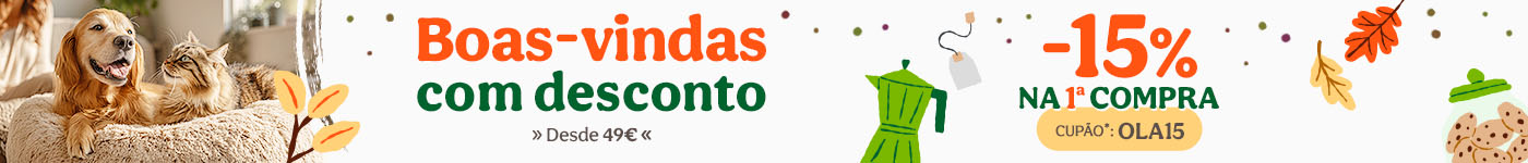 Descubra promoções mensais permanentes para patudos. Alimentação, acessórios e cuidados com descontos exclusivos.