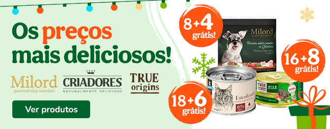 Aproveite já: até 8 un. de comida húmida GRÁTIS