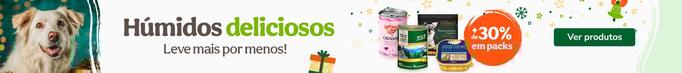 Criadores, True Origins Wild, Dogxtreme, Milord: +30% de desconto em packs de húmidos para cão.