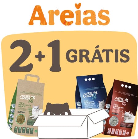 Miaumania: 2+1 grátis em areia para gatos.