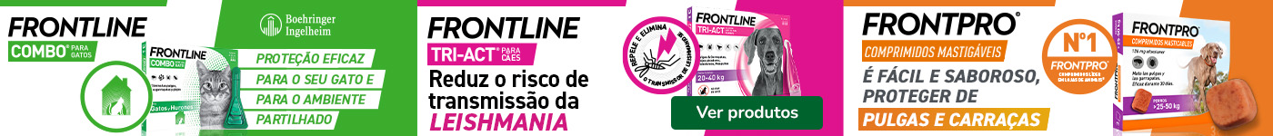 Antiparasitários Frontline e Frontpro para cães e gatos: proteção contra pulgas, carraças e outros parasitas externos.
