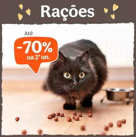 Piensos para Gatos: Até 70% de desconto na 2.ª unidade em rações para gato. Piensos para Gatos: Até 70% de desconto na 2.ª unidade em rações para gato.