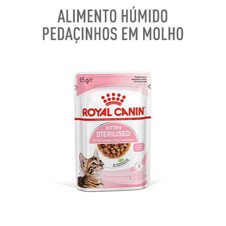 Royal Canin Kitten Sterilised – molho para alimento húmido para gatinhos esterilizados