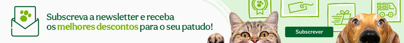 Inscreva-se na newsletter e receba os melhores descontos e ofertas personalizadas para o seu patudo!