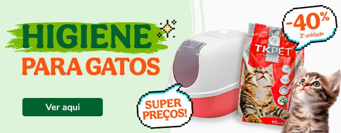 Tk-pet: Caixas de areia para gatos com super preços e 40% de desconto na 2.ª unidade de areias.