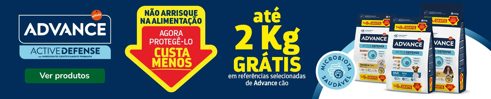 Ração Advance para cães com quilos extra incluídos como promoção na Tiendanimal