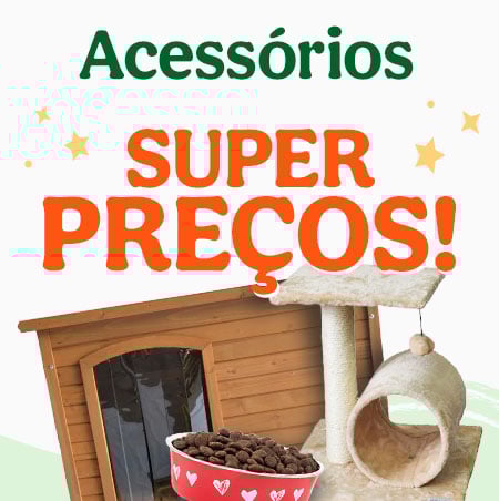 Super preços em acessórios para cão e gato na Tiendanimal. Aproveite esta oferta para garantir os melhores produtos de qualidade a preços especiais para o seu pet!