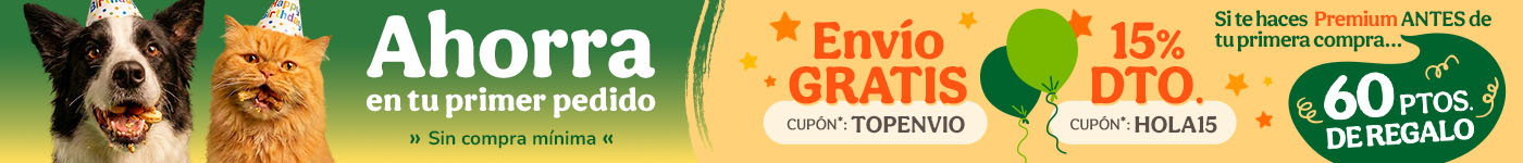 -15% dto en tu primer pedido con el cupón HOLA15 o recibe tu pedido gratis con el cupón TOPENVIO
