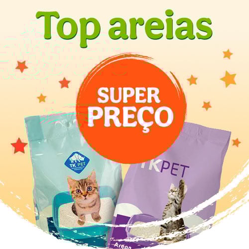 Super preço em areias para gatos.