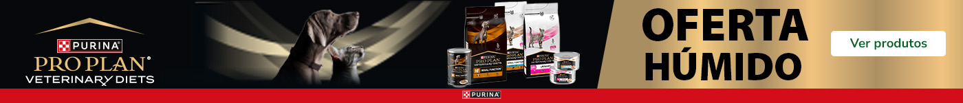 Promoção Pro Plan Veterinary Diets: oferta de 3 latas de comida húmida na compra de ração para gato.