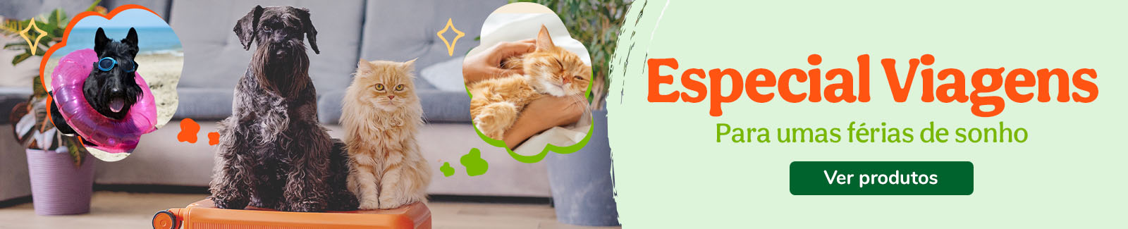 Especial Viagens na Tiendanimal: Ofertas incríveis em acessórios e produtos para viagens com o seu pet. Aproveite esta promoção e viaje com conforto e segurança para o seu amigo de quatro patas!