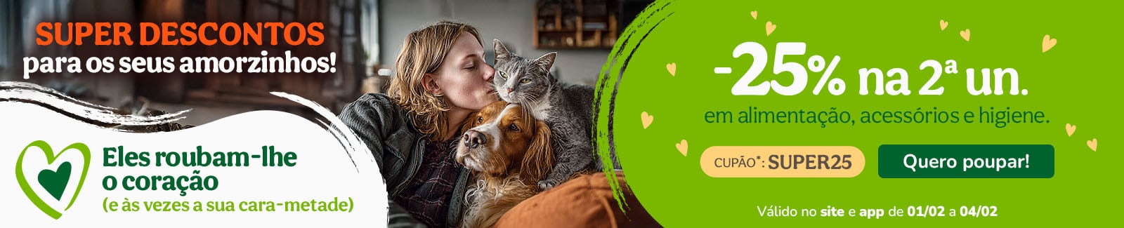 25% de desconto na 2&ordf; unidade com o cup&atilde;o SUPER25. Pode combinar com diferentes produtos, marcas e formatos.