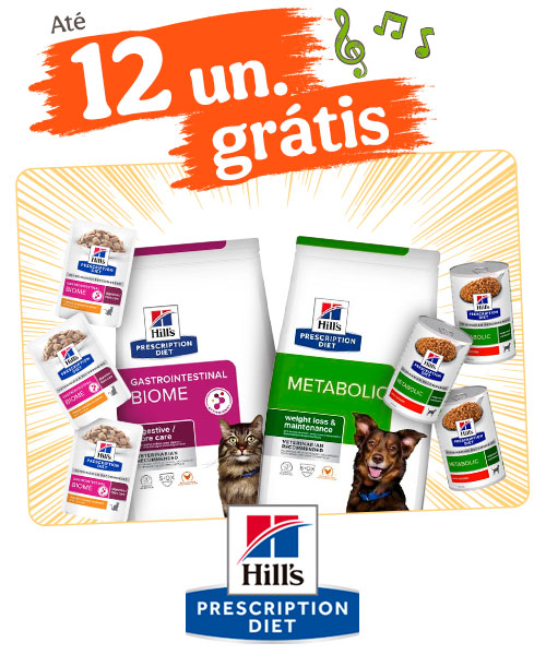 Hill's Prescription Diet: Ração para o seu patudo com oferta de húmidos.