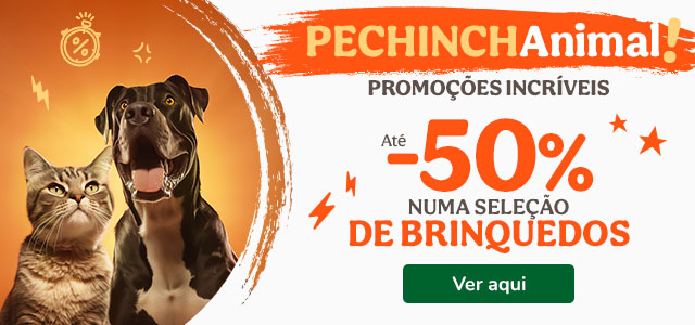 Pechinchanimal: Até 50% desconto em brinquedos.