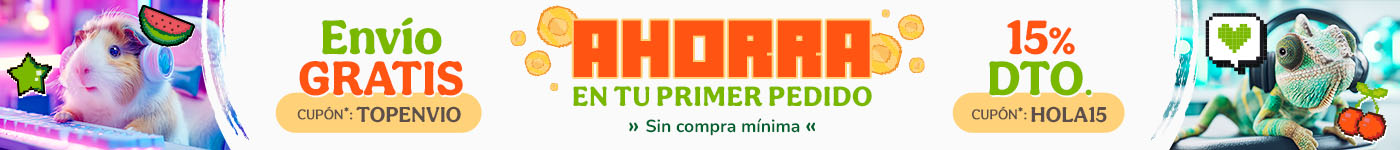 -15% dto en tu primer pedido con el cupón HOLA15 o recibe tu pedido gratis con el cupón TOPENVIO