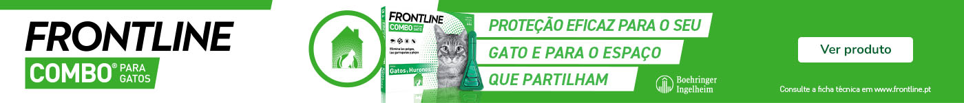 Frontline: Pipetas antiparasitárias para gato.