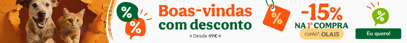 Descubra promoções mensais permanentes para patudos. Alimentação, acessórios e cuidados com descontos exclusivos.