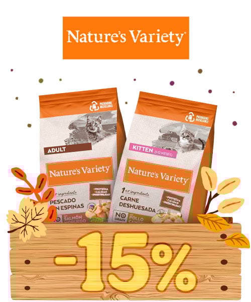 Nature's Variety: 15% de desconto em ração para gato.