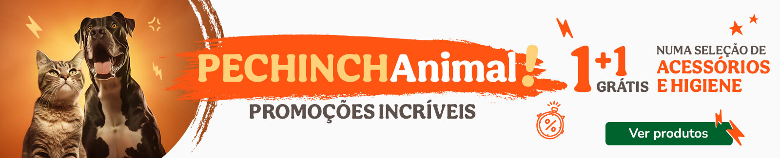Pechinchanimal: 1+1 gr&aacute;tis em acess&oacute;rios e higiene para o seu patudo.