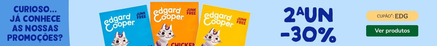 Edgard & Cooper: 30% de desconto na 2ª unidade de ração para gato.