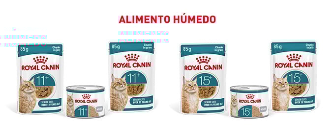 Royal Canin Senior. Encontre a comida húmida que melhor se adapta ao seu gato senior.