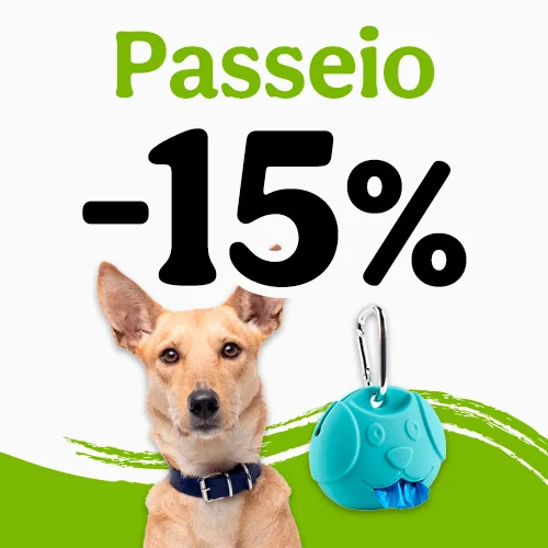 15% de desconto em acessórios de passeio.