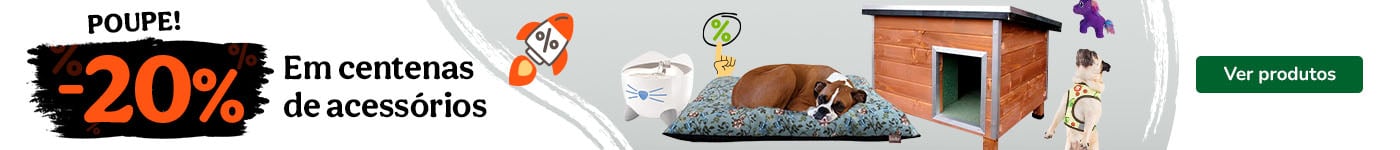 20% de desconto em todos os acessórios.