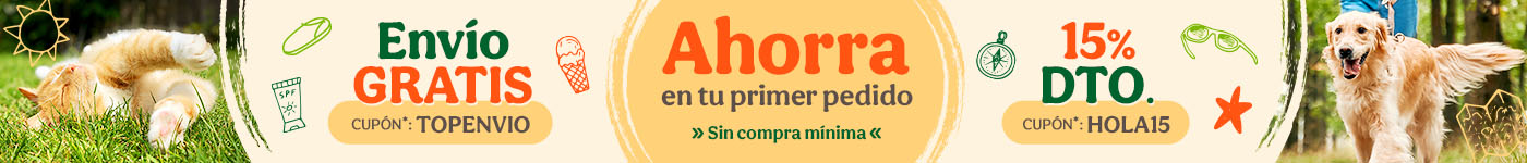 -15% dto en tu primer pedido con el cupón HOLA15 o recibe tu pedido gratis con el cupón TOPENVIO