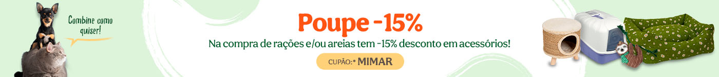 Poupe -15% desc em acessórios com o cupão MIMAR