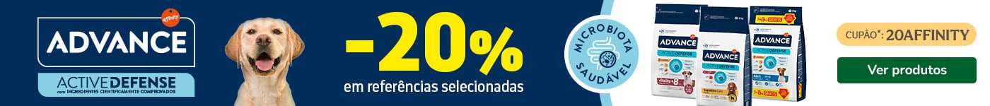 Advance: 20% de desconto em ração para cão.