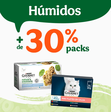 Húmidos deliciosos: +30% de desconto em packs.