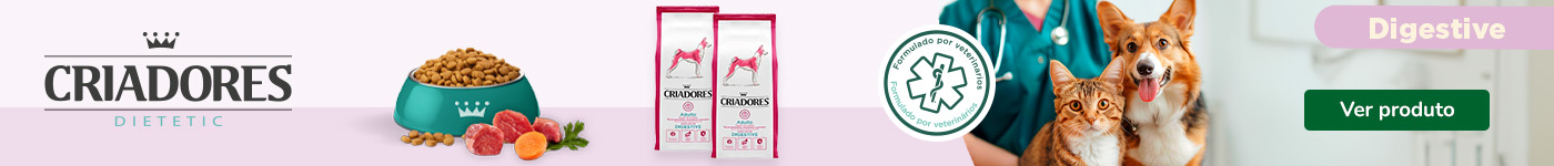 Raçao Digestive para cães de Criadores