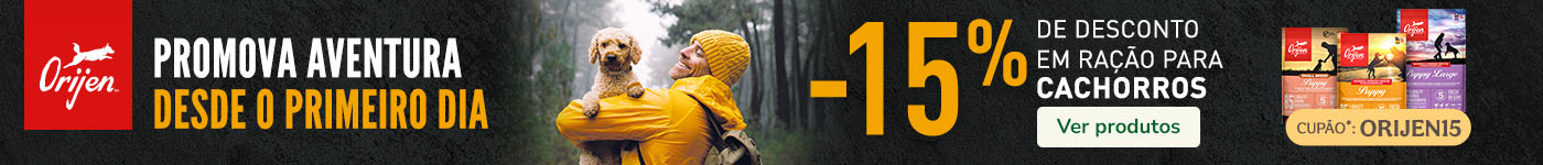 Orijen: 15% de desconto em ração para cachorros.